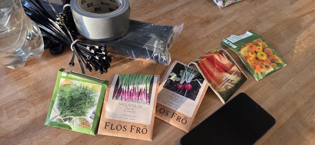 15 maj · Frö till andra pallkragen — dill, salladslök, rädisa och morot
